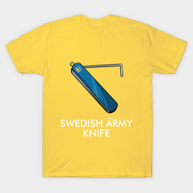 Swedish Army Knife T-Shirt by TalesOfAbsurdity